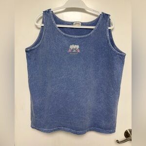 Blue Denim Tank Top